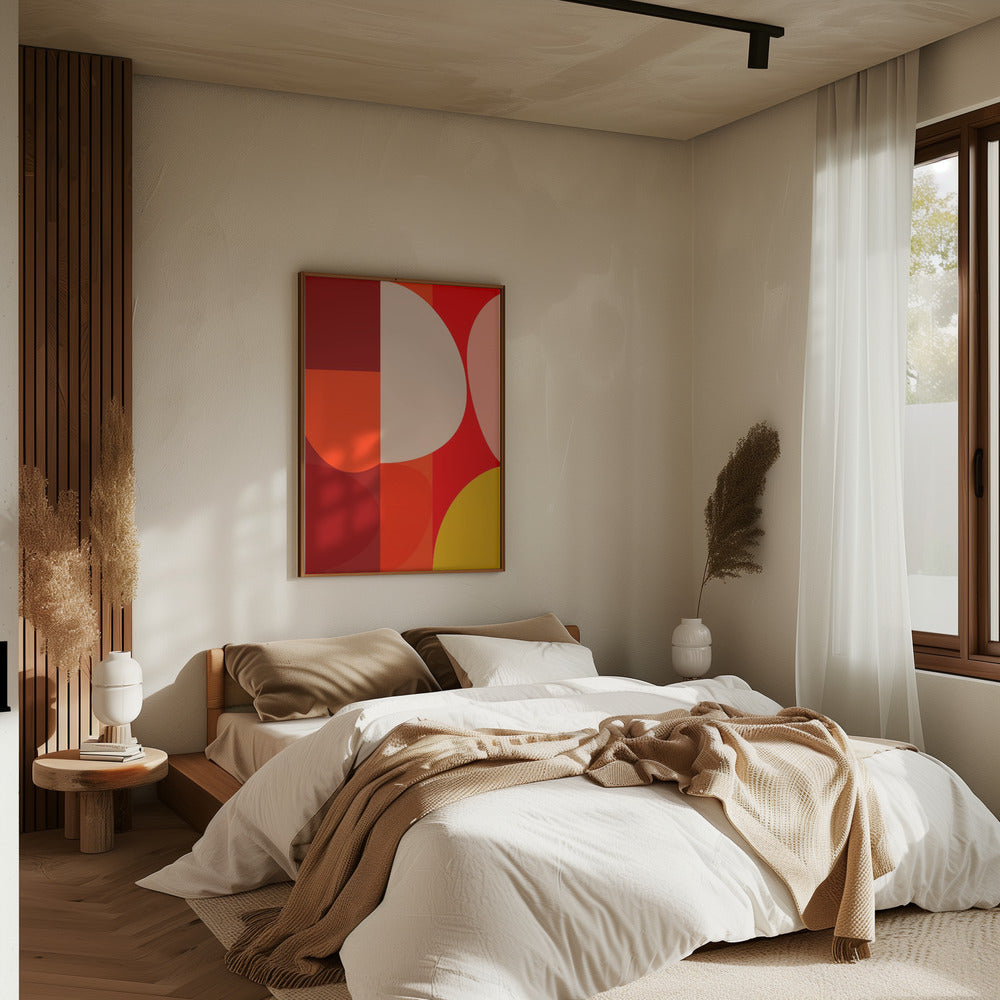 Mid Century Pastel 10 - Stretched Canvas, Poster or Fine Art Print I Heart Wall Art