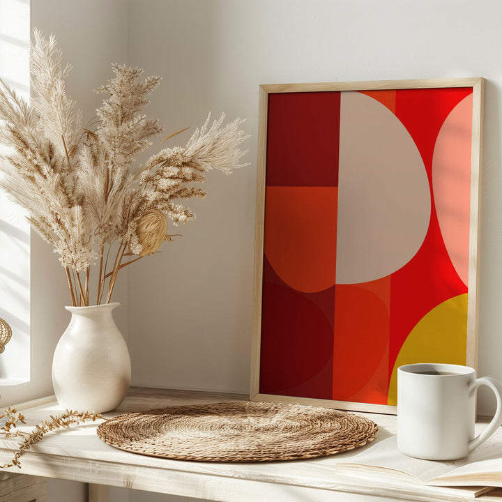 Mid Century Pastel 10 - Stretched Canvas, Poster or Fine Art Print I Heart Wall Art