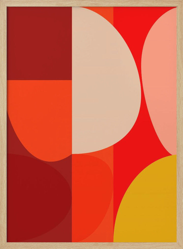 Mid Century Pastel 10 - Stretched Canvas, Poster or Fine Art Print I Heart Wall Art