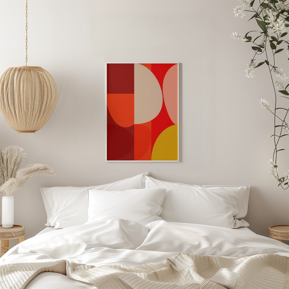 Mid Century Pastel 10 - Stretched Canvas, Poster or Fine Art Print I Heart Wall Art