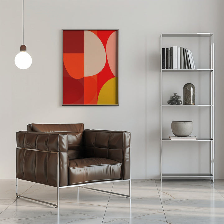 Mid Century Pastel 10 - Stretched Canvas, Poster or Fine Art Print I Heart Wall Art