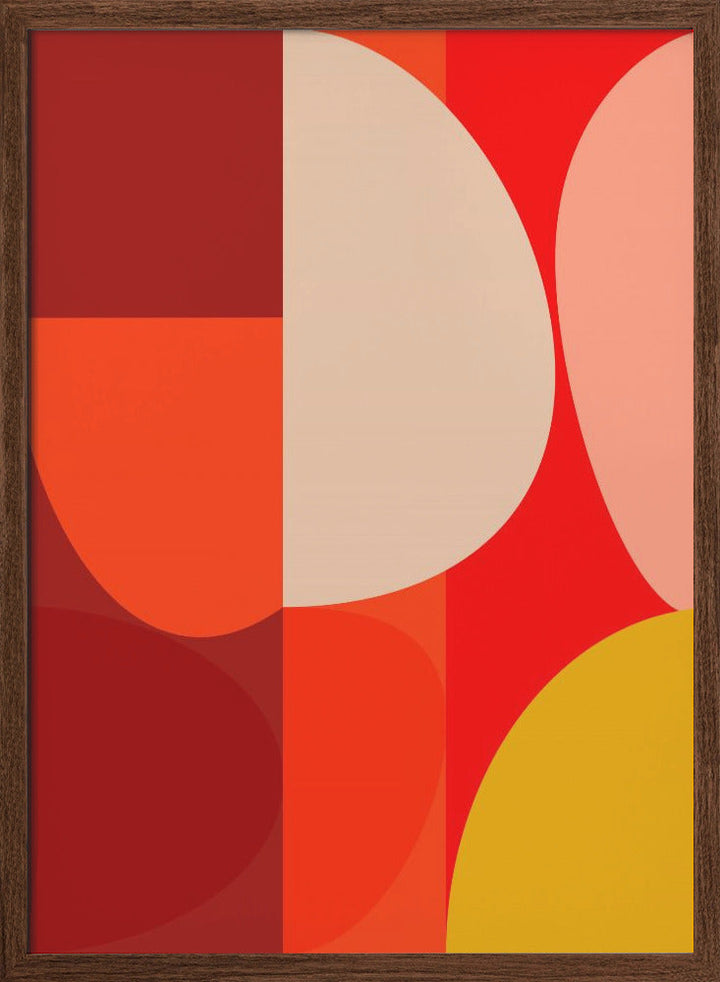 Mid Century Pastel 10 - Stretched Canvas, Poster or Fine Art Print I Heart Wall Art