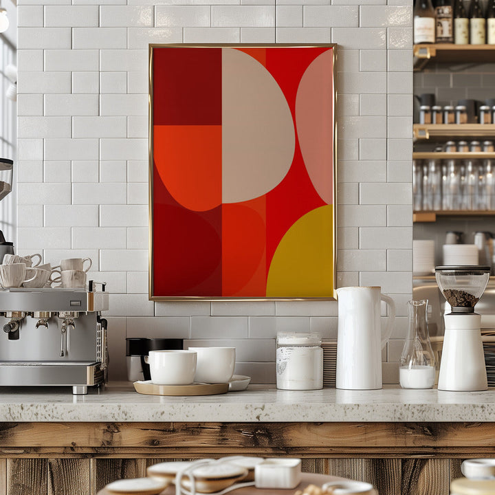 Mid Century Pastel 10 - Stretched Canvas, Poster or Fine Art Print I Heart Wall Art