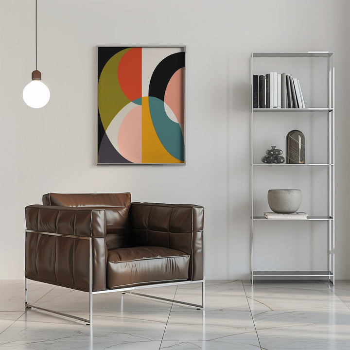 Mid Century Pastel 11 - Stretched Canvas, Poster or Fine Art Print I Heart Wall Art