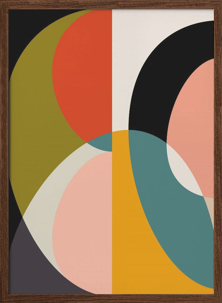 Mid Century Pastel 11 - Stretched Canvas, Poster or Fine Art Print I Heart Wall Art