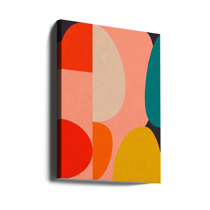 Mid Century Pastel 14 - Stretched Canvas, Poster or Fine Art Print I Heart Wall Art