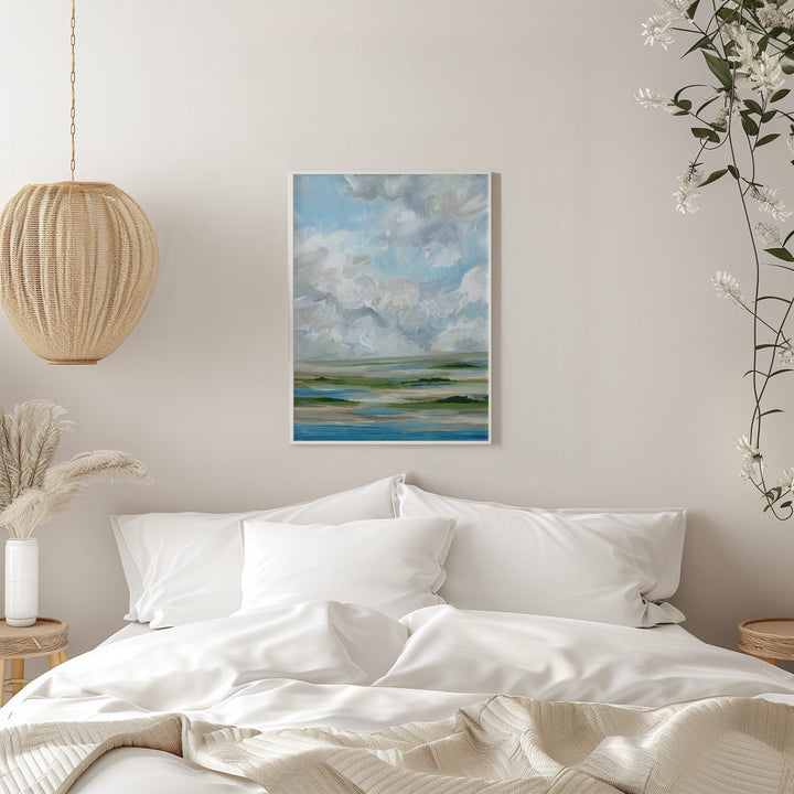 Mid Day Marsh - Stretched Canvas, Poster or Fine Art Print I Heart Wall Art