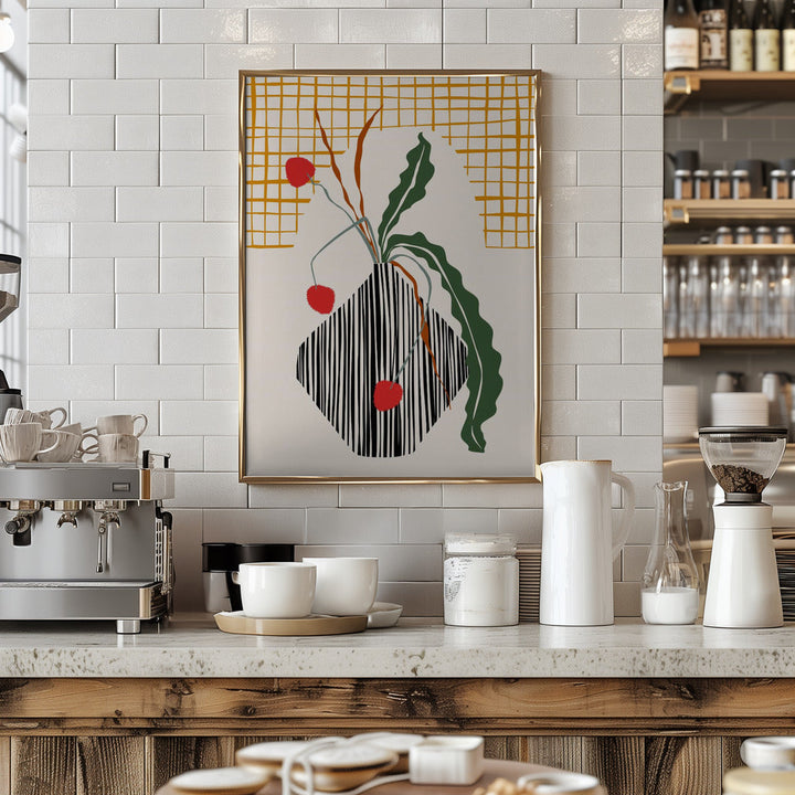 Midcentury Ikebana Light - Stretched Canvas, Poster or Fine Art Print I Heart Wall Art