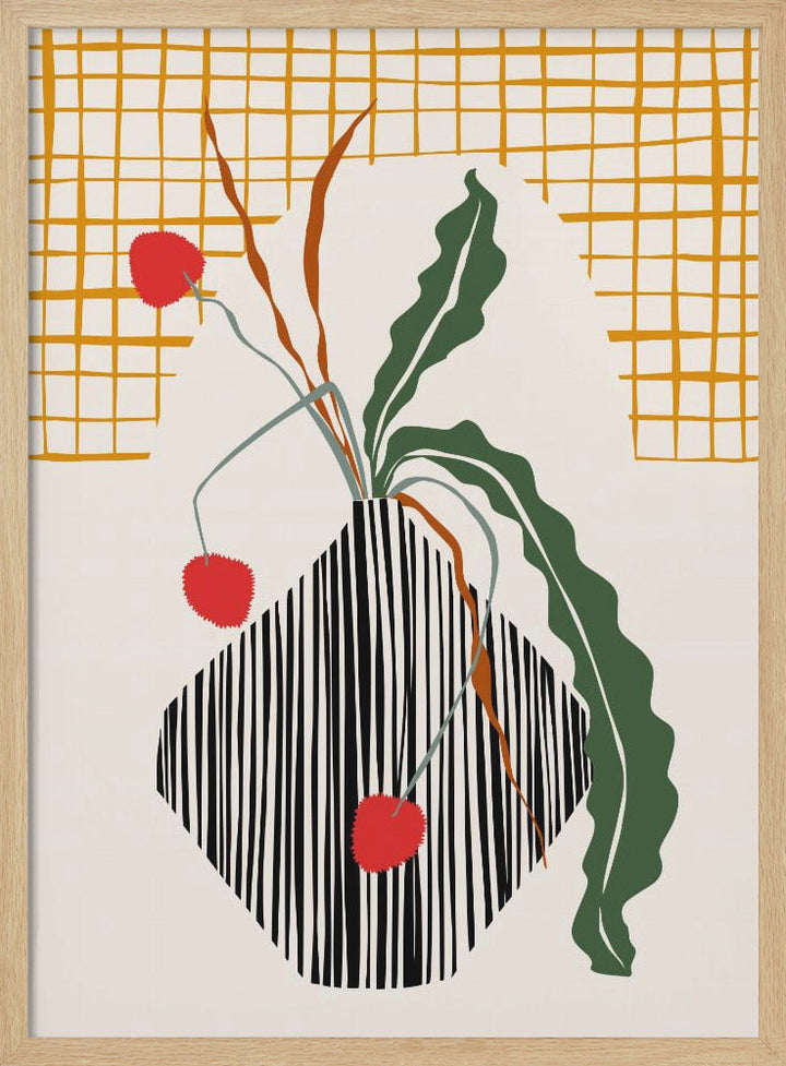 Midcentury Ikebana Light - Stretched Canvas, Poster or Fine Art Print I Heart Wall Art