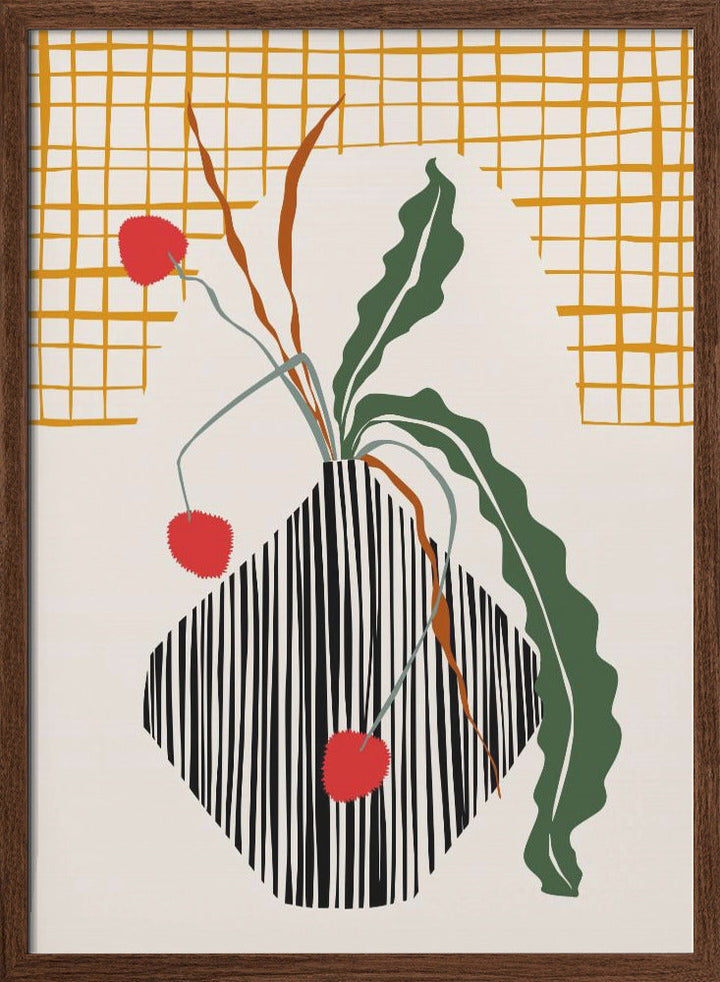 Midcentury Ikebana Light - Stretched Canvas, Poster or Fine Art Print I Heart Wall Art