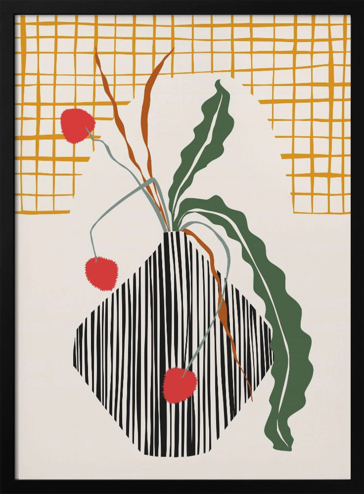 Midcentury Ikebana Light - Stretched Canvas, Poster or Fine Art Print I Heart Wall Art