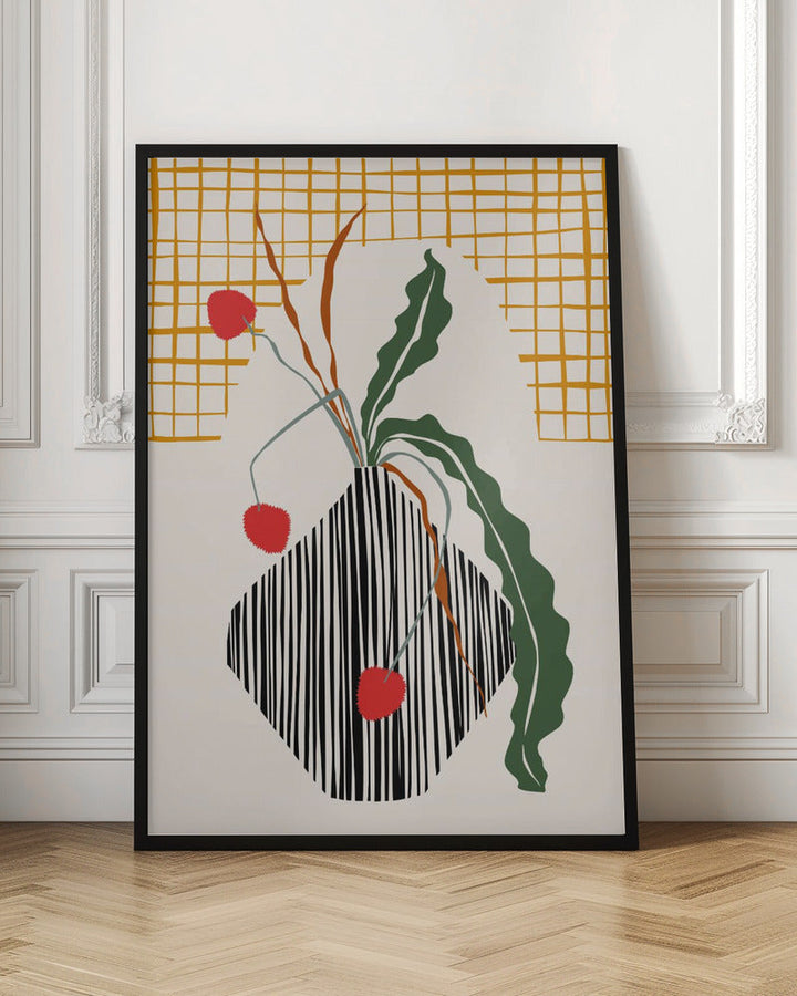 Midcentury Ikebana Light - Stretched Canvas, Poster or Fine Art Print I Heart Wall Art