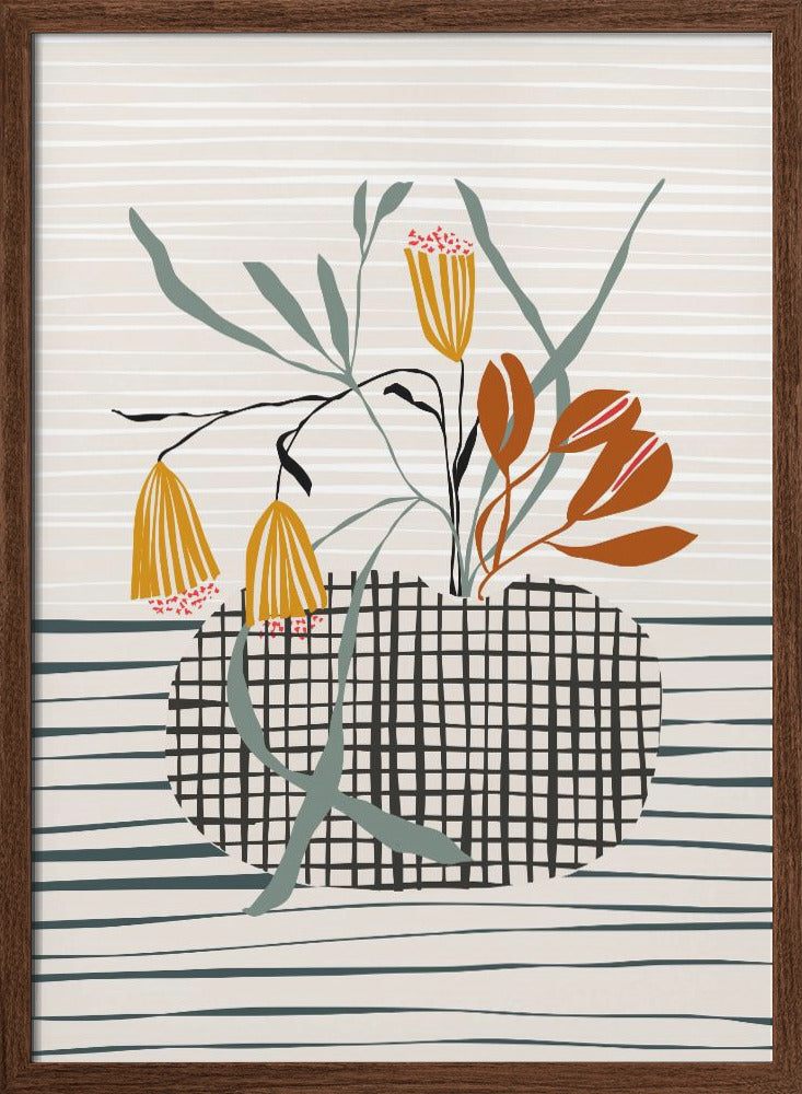Midcentury Vase Light - Stretched Canvas, Poster or Fine Art Print I Heart Wall Art