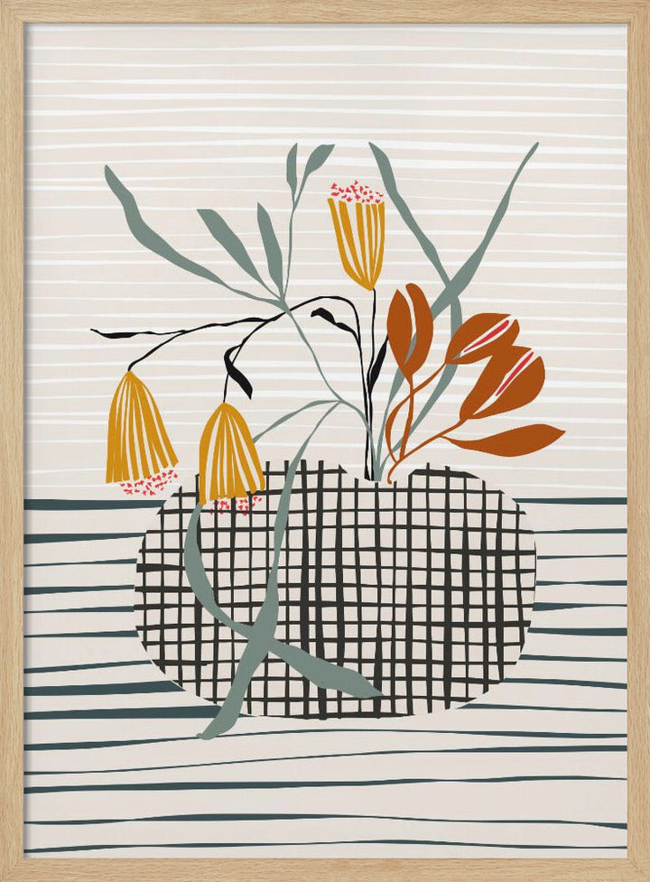 Midcentury Vase Light - Stretched Canvas, Poster or Fine Art Print I Heart Wall Art