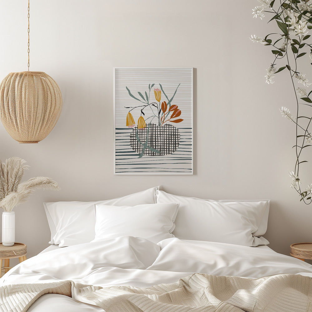 Midcentury Vase Light - Stretched Canvas, Poster or Fine Art Print I Heart Wall Art