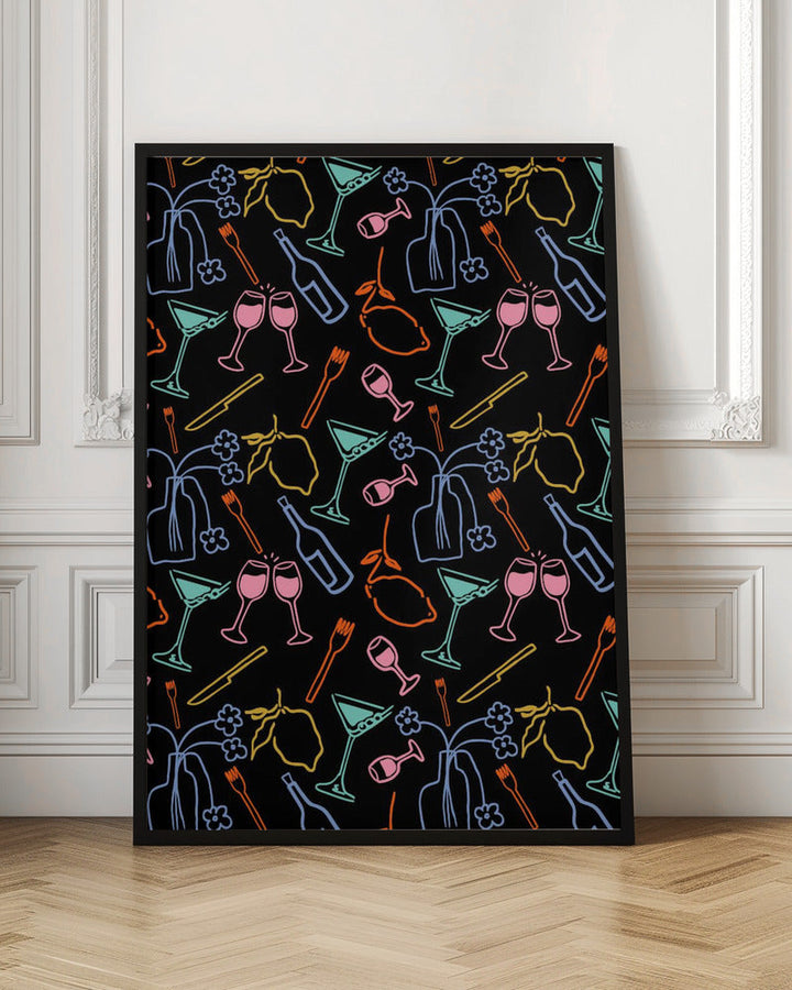 Midnight Feast - Stretched Canvas, Poster or Fine Art Print I Heart Wall Art