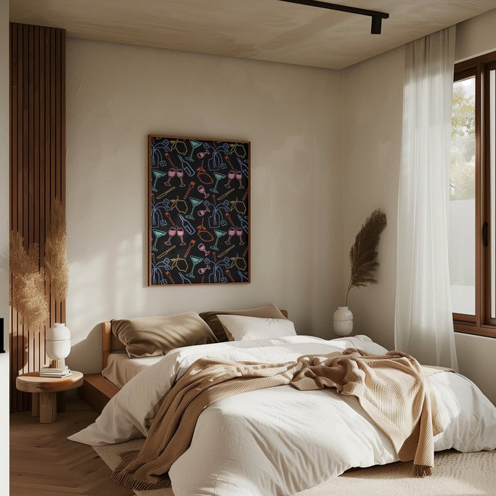 Midnight Feast - Stretched Canvas, Poster or Fine Art Print I Heart Wall Art