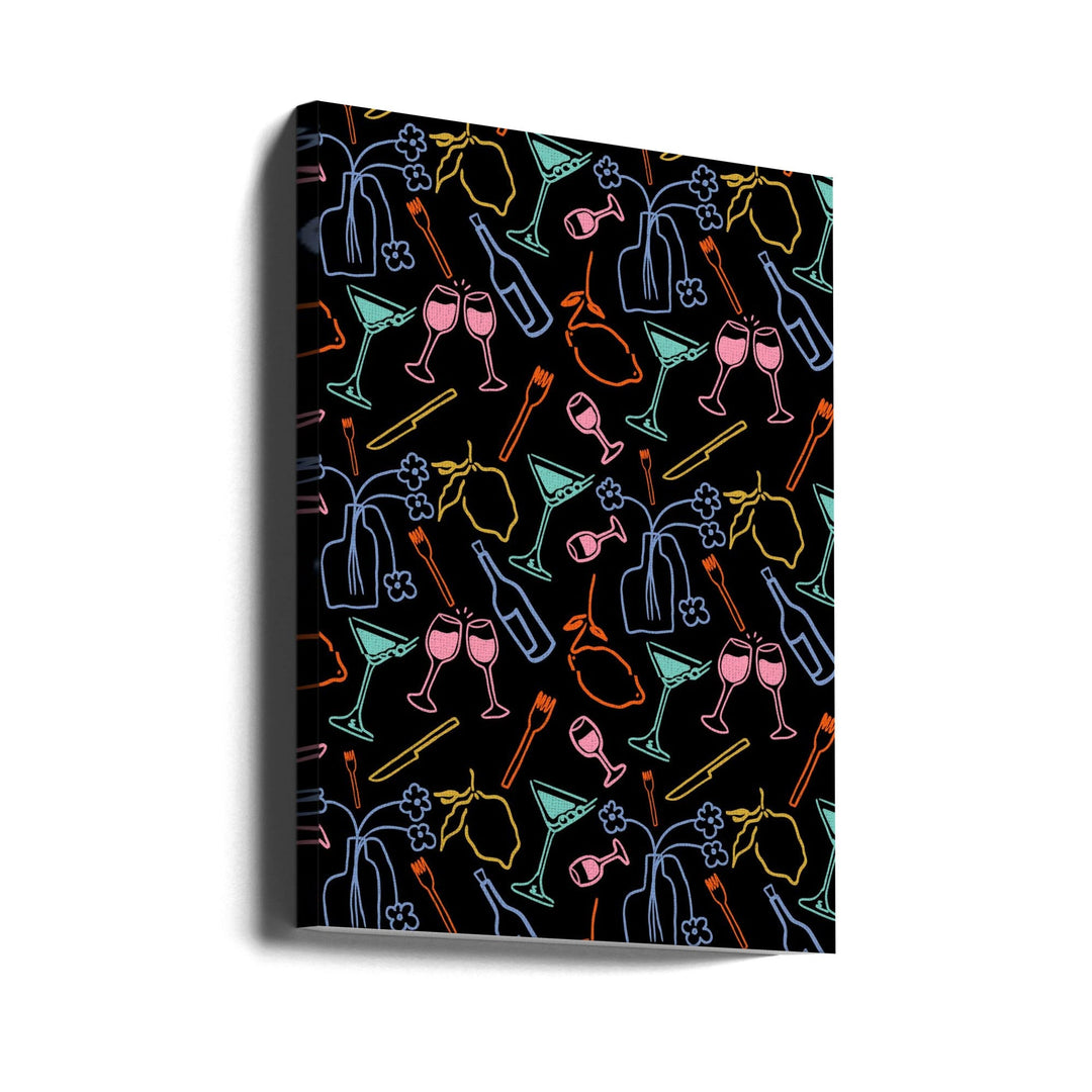 Midnight Feast - Stretched Canvas, Poster or Fine Art Print I Heart Wall Art