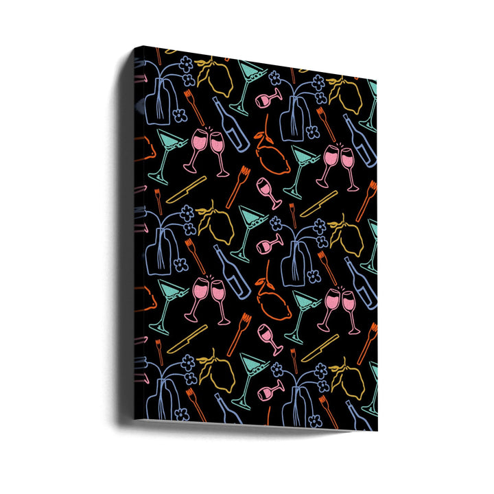 Midnight Feast - Stretched Canvas, Poster or Fine Art Print I Heart Wall Art