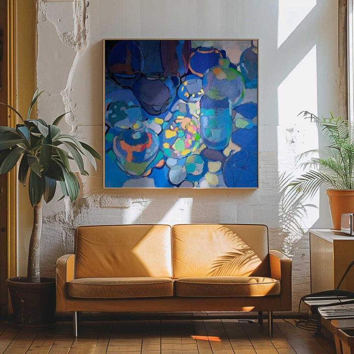 Midnight Oasis - Square Stretched Canvas, Poster or Fine Art Print - I Heart Wall Art - Poster Print, Canvas Print or Framed Art Print