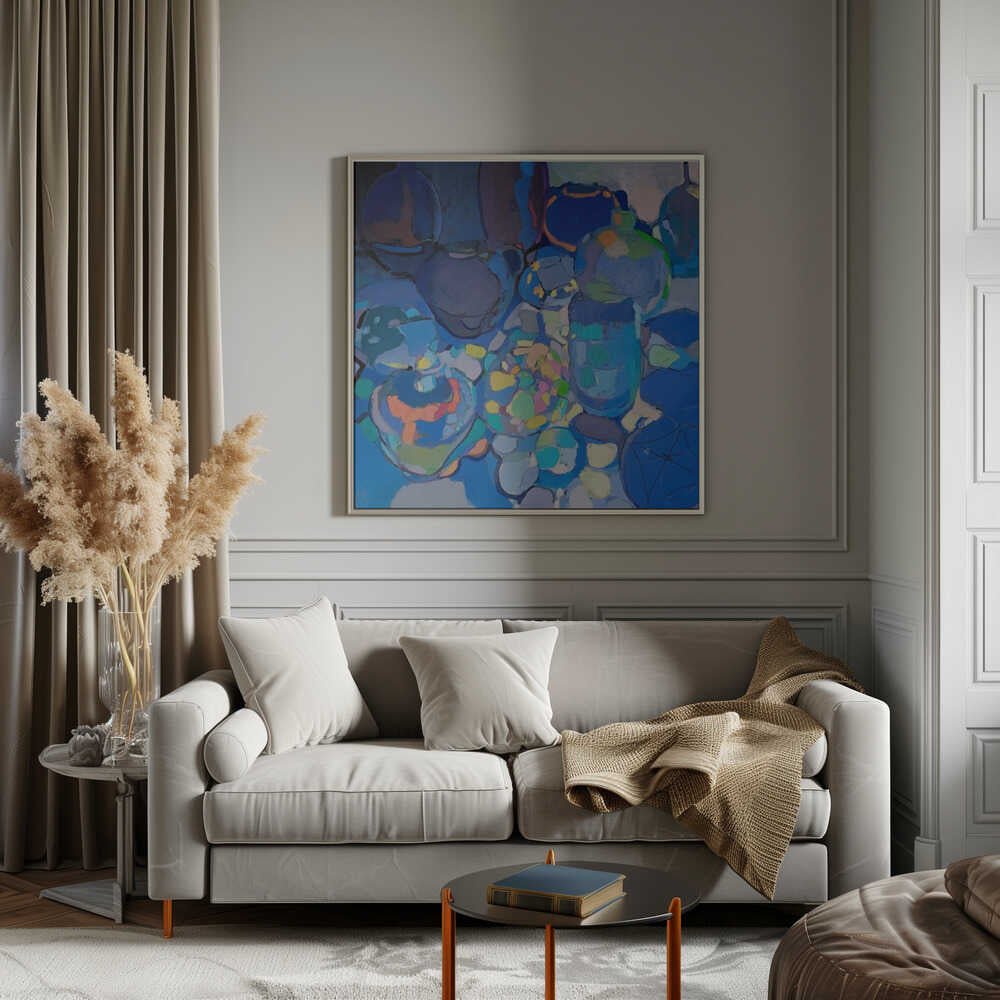 Midnight Oasis - Square Stretched Canvas, Poster or Fine Art Print - I Heart Wall Art - Poster Print, Canvas Print or Framed Art Print