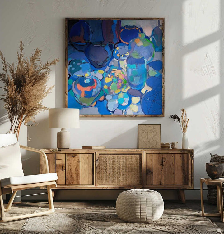 Midnight Oasis - Square Stretched Canvas, Poster or Fine Art Print - I Heart Wall Art - Poster Print, Canvas Print or Framed Art Print
