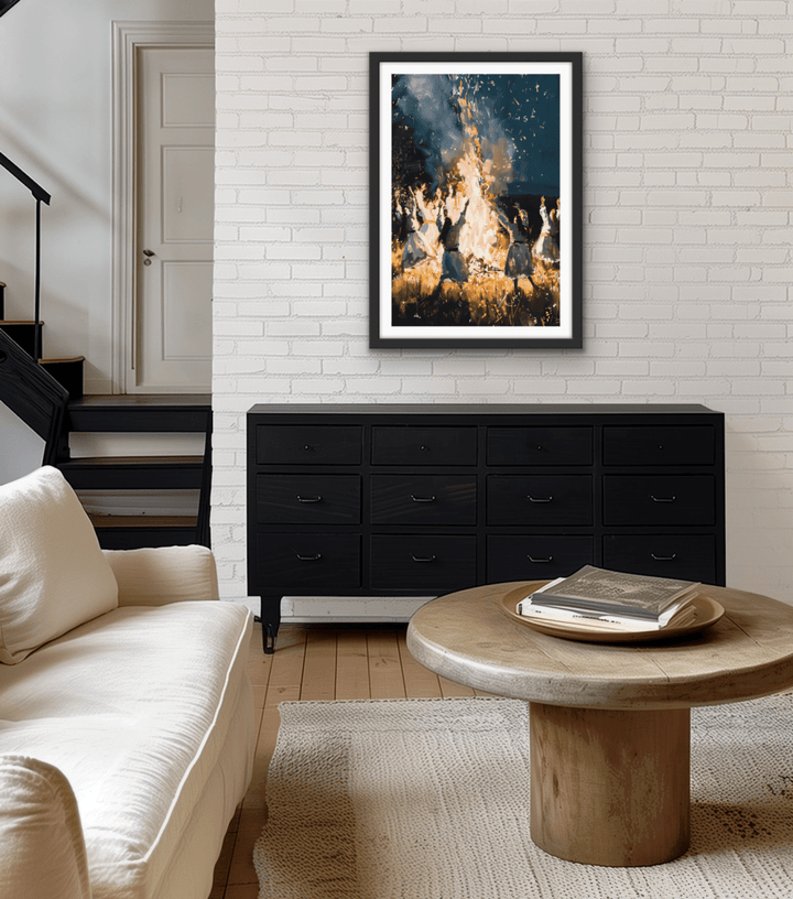 Midsommar - Night Landscape Stretched Canvas or Wall Art Print - I Heart Wall Art - Poster Print, Canvas Print or Framed Art Print
