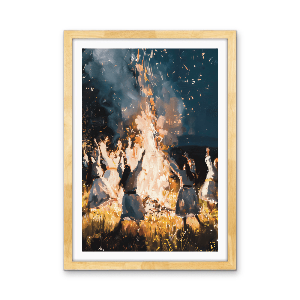 Midsommar - Night Landscape Stretched Canvas or Wall Art Print - I Heart Wall Art - Poster Print, Canvas Print or Framed Art Print