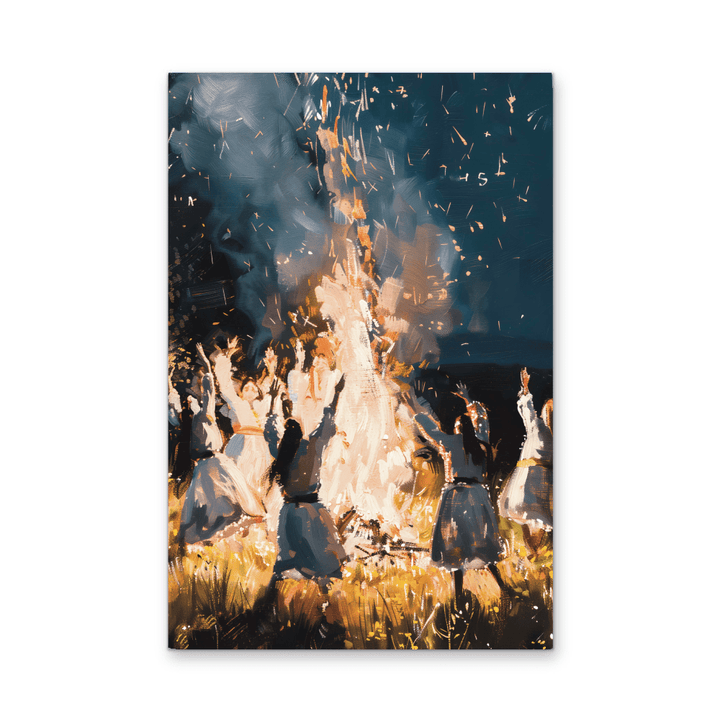 Midsommar - Night Landscape Stretched Canvas or Wall Art Print - I Heart Wall Art - Poster Print, Canvas Print or Framed Art Print