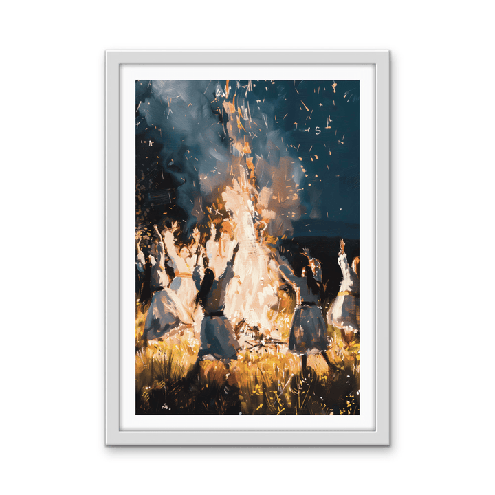 Midsommar - Night Landscape Stretched Canvas or Wall Art Print - I Heart Wall Art - Poster Print, Canvas Print or Framed Art Print