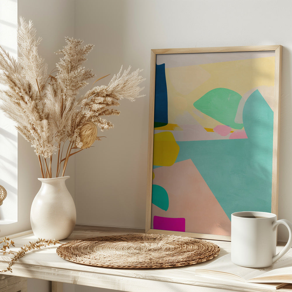 Minimal shapes - Stretched Canvas, Poster or Fine Art Print I Heart Wall Art