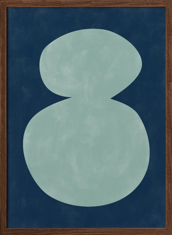 Mint Silhouette - Stretched Canvas, Poster or Fine Art Print - I Heart Wall Art - Poster Print, Canvas Print or Framed Art Print
