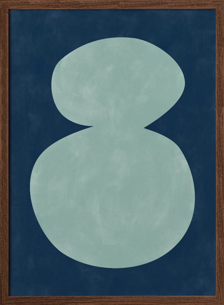 Mint Silhouette - Stretched Canvas, Poster or Fine Art Print - I Heart Wall Art - Poster Print, Canvas Print or Framed Art Print