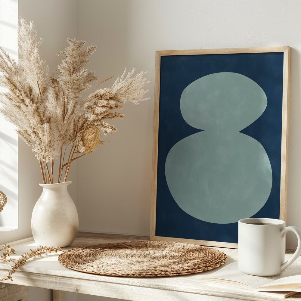 Mint Silhouette - Stretched Canvas, Poster or Fine Art Print - I Heart Wall Art - Poster Print, Canvas Print or Framed Art Print