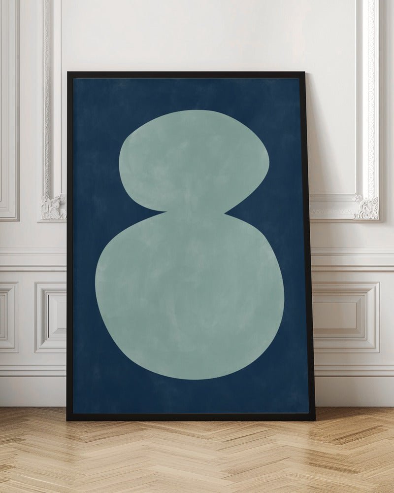 Mint Silhouette - Stretched Canvas, Poster or Fine Art Print - I Heart Wall Art - Poster Print, Canvas Print or Framed Art Print