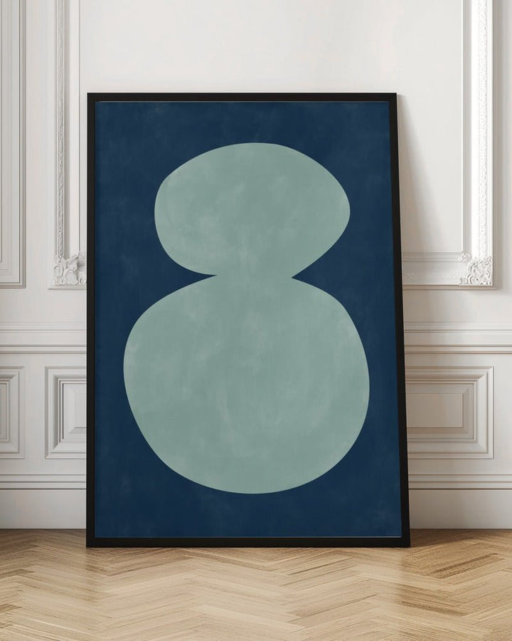 Mint Silhouette - Stretched Canvas, Poster or Fine Art Print - I Heart Wall Art - Poster Print, Canvas Print or Framed Art Print
