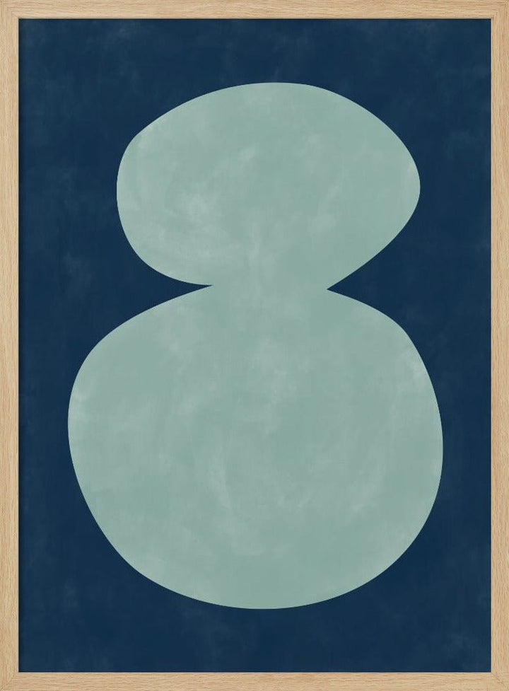 Mint Silhouette - Stretched Canvas, Poster or Fine Art Print - I Heart Wall Art - Poster Print, Canvas Print or Framed Art Print