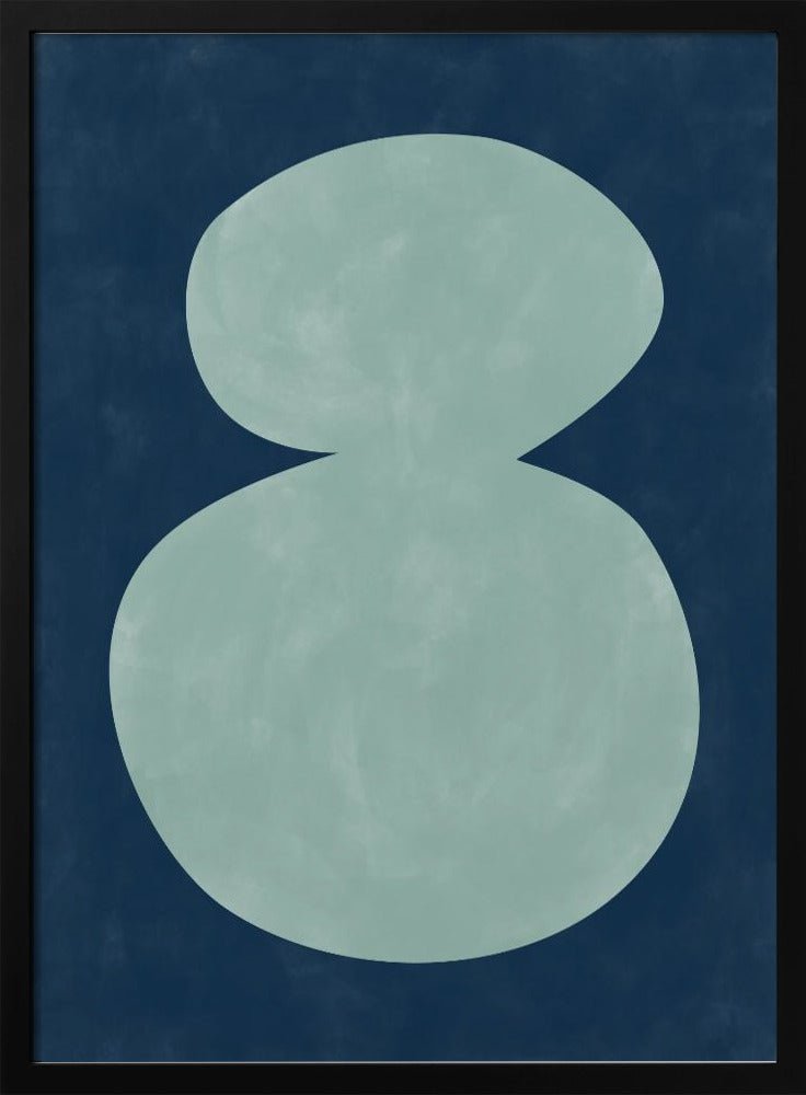 Mint Silhouette - Stretched Canvas, Poster or Fine Art Print - I Heart Wall Art - Poster Print, Canvas Print or Framed Art Print