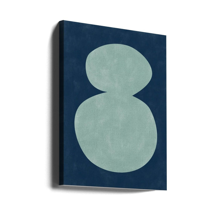 Mint Silhouette - Stretched Canvas, Poster or Fine Art Print - I Heart Wall Art - Poster Print, Canvas Print or Framed Art Print