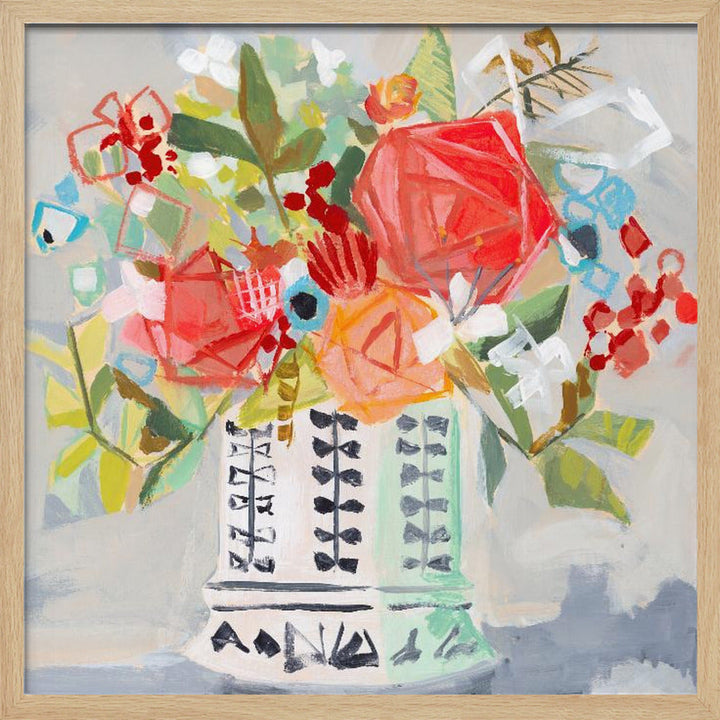 Miranda S Bouquet - Square Stretched Canvas, Poster or Fine Art Print I Heart Wall Art