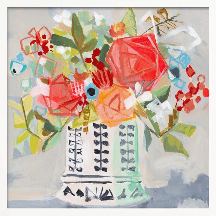Miranda S Bouquet - Square Stretched Canvas, Poster or Fine Art Print I Heart Wall Art