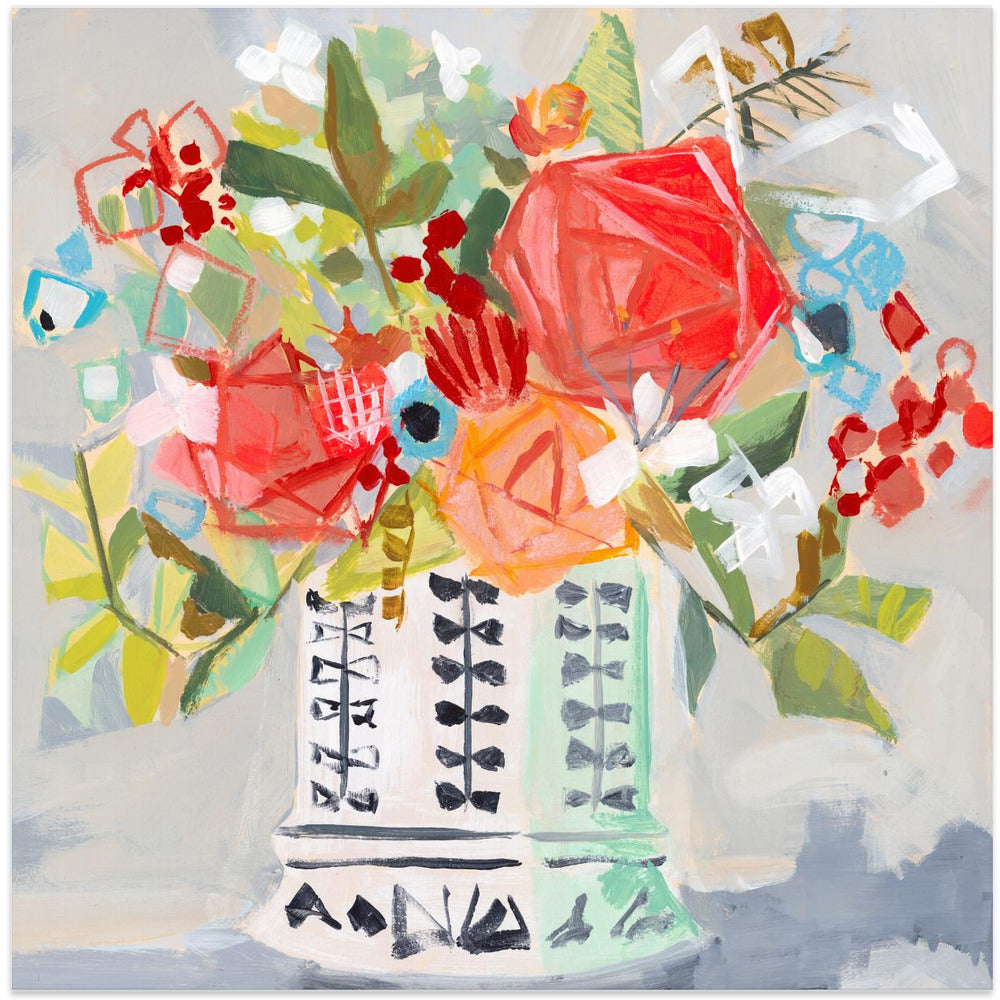 Miranda S Bouquet - Square Stretched Canvas, Poster or Fine Art Print I Heart Wall Art