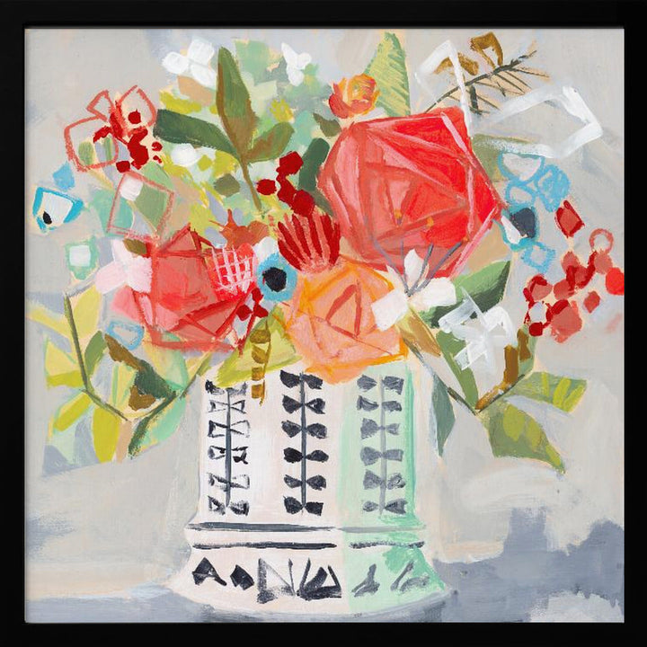 Miranda S Bouquet - Square Stretched Canvas, Poster or Fine Art Print I Heart Wall Art