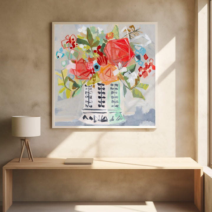Miranda S Bouquet - Square Stretched Canvas, Poster or Fine Art Print I Heart Wall Art