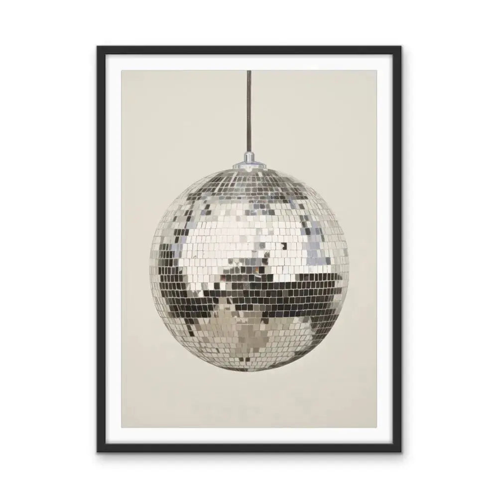 Mirror Ball - Stretched Canvas Print or Framed Fine Art Print - Artwork I Heart Wall Art Australia