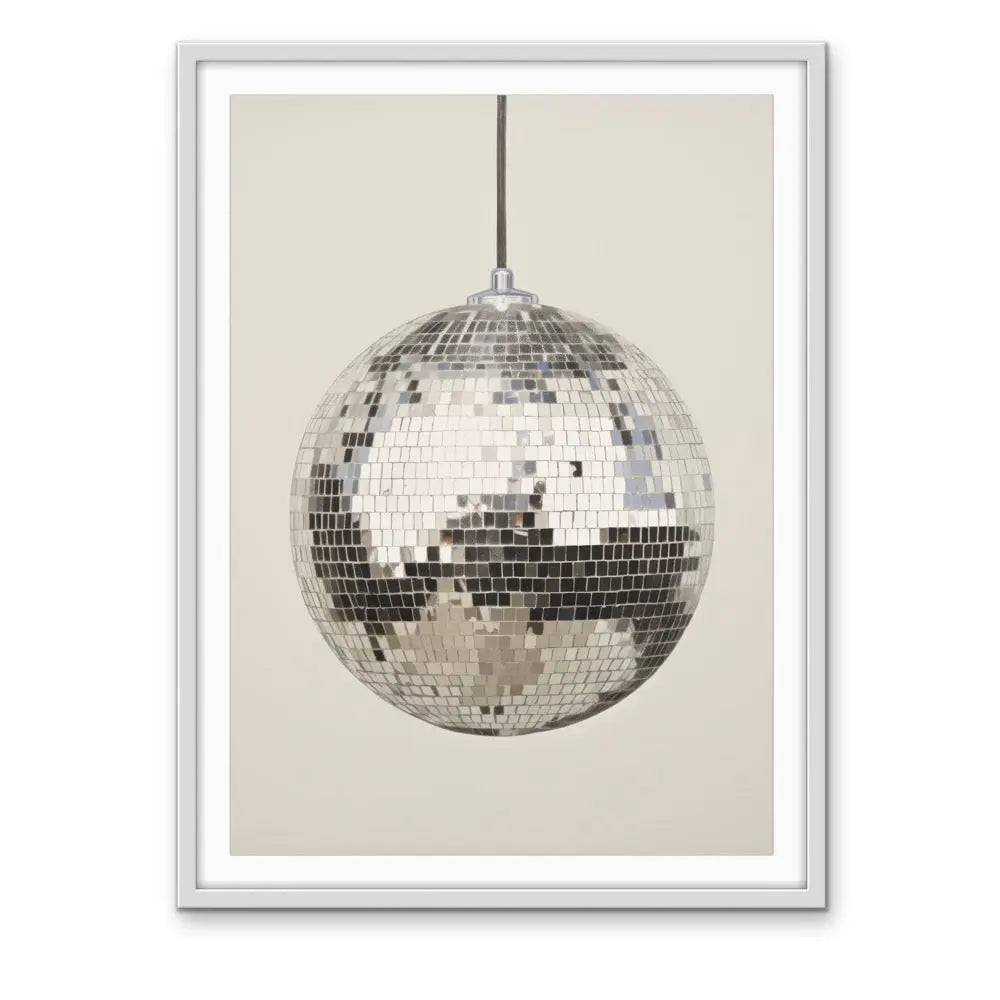 Mirror Ball - Stretched Canvas Print or Framed Fine Art Print - Artwork I Heart Wall Art Australia