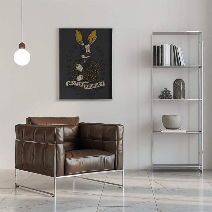 Misterbourbon.png - Stretched Canvas, Poster or Fine Art Print I Heart Wall Art