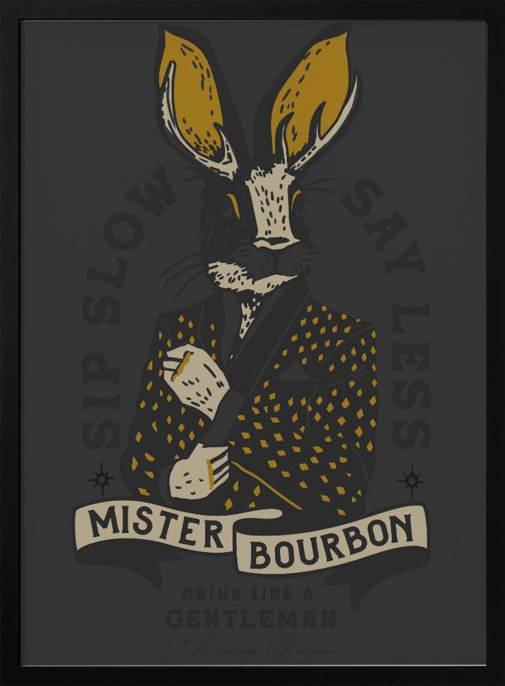 Misterbourbon.png - Stretched Canvas, Poster or Fine Art Print I Heart Wall Art