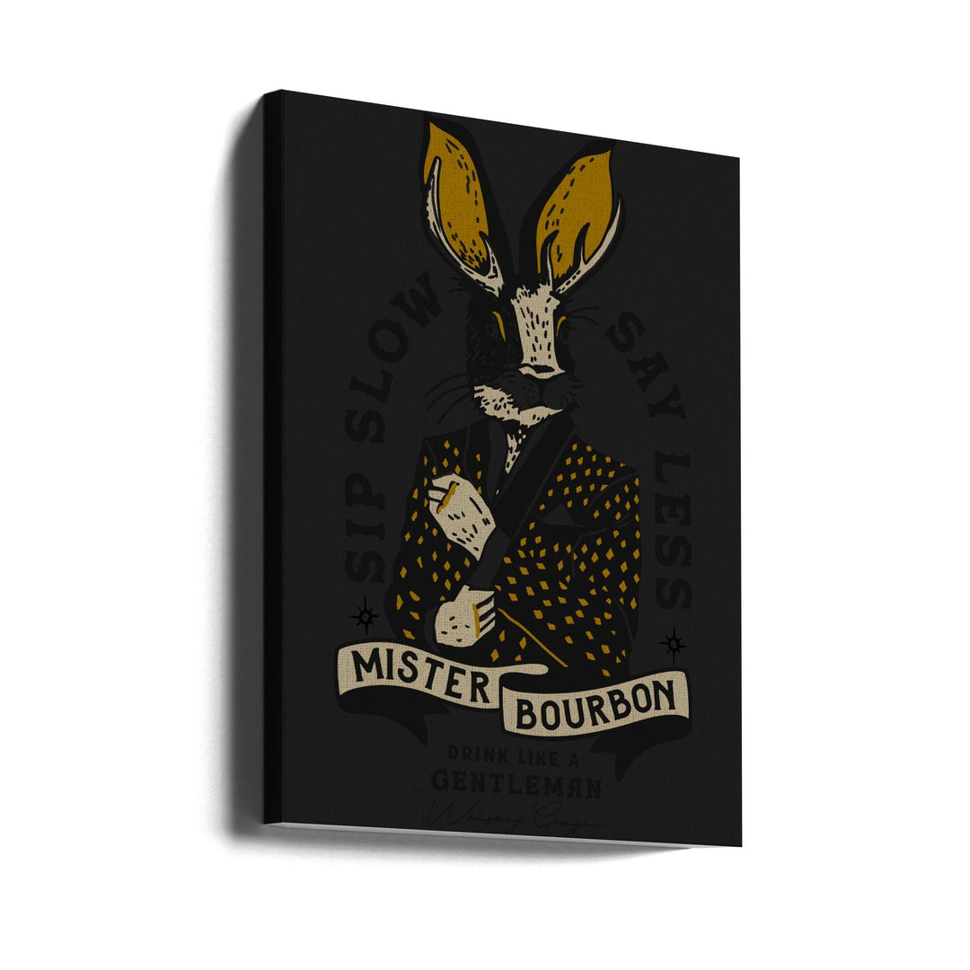 Misterbourbon.png - Stretched Canvas, Poster or Fine Art Print I Heart Wall Art