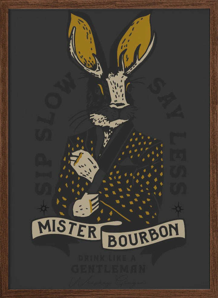 Misterbourbon.png - Stretched Canvas, Poster or Fine Art Print I Heart Wall Art